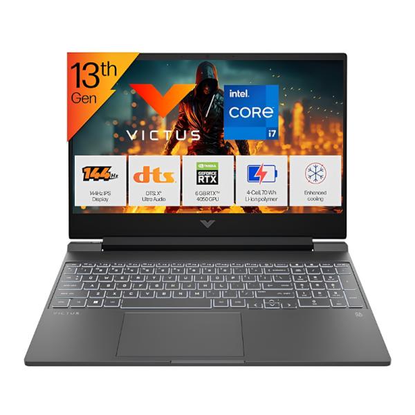 LAPTOP GAMING HP VICTUS 15-FA2104TX 15.6" I7-13620H 16GB 512GB RTX 4050/6GB WIN 11 INGLÉS C25VQPA#ACJ AZUL