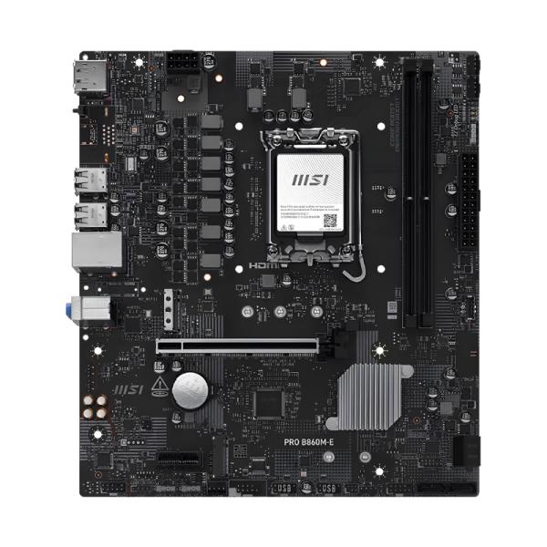 TARJETA MADRE MSI PRO B860M-E LGA 1851 MICRO-ATX DDR5 911-7E45-004 NEGRO