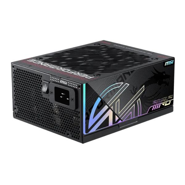 FUENTE DE PODER MSI MPG AI1600TS PCIE5 1600W 80 PLUS TITANIUM MODULAR ATX 306-7ZPUA12-CE0 NEGRO