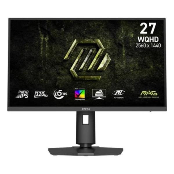 MONITOR GAMING MSI MAG 274QPF X32 27 PULG PLANA 2560 X 1440 320HZ 9S6-3CE49H-076 NEGRO