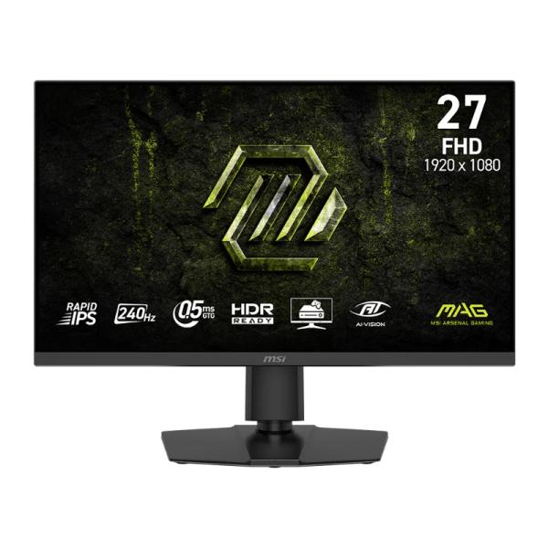 MONITOR GAMING MSI MAG 272PF X24 27 PULG PLANA 1920 X 1080 FHD 240HZ IPS ADAPTIVE-SYNC ALTAVOCES 2X2W 9S6-3CE59T-023 NEGRO