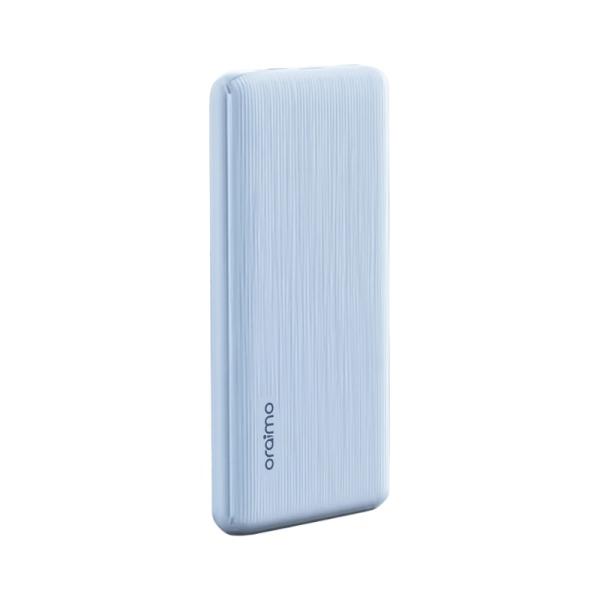 POWER BANK ORAIMO POWERFLOW B11 OPB-1102 10000 MAH CARGA DE 15 W 4 INDICADORES LED Y MODO DE BAJA CORRIENTE CELESTE