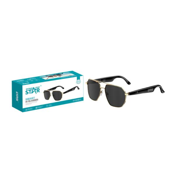 GAFAS INTELIGENTES WINNING STAR ST-W100-C BLUETOOTH COMPATIBLE CON ANDROID Y IPHONE/CARGA USB SP570-481-WST-18678 NEGRO
