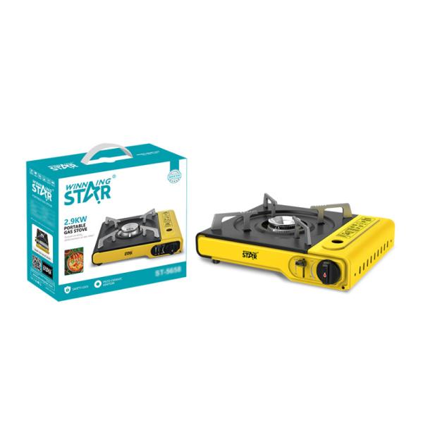 COCINA DE GAS PORTÁTIL WINNING STAR ST-5658 2900W KSL-514-WST-16371 AMARILLO / NEGRO