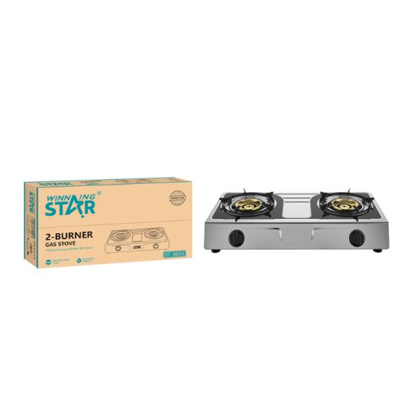 COCINA DE GAS DE 2 QUEMADORES WINNING ST-9654 MQL-425-WST-19092 GRIS