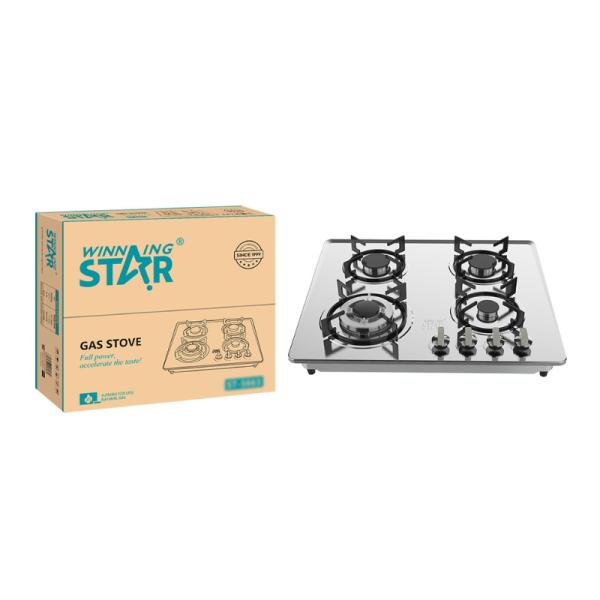 COCINA DE GAS DE 4 QUEMADORES WINNING STAR ST-5663 RQZ-538-WST-16419 PLATEADO