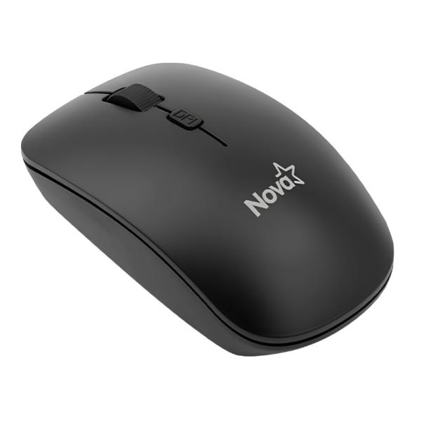 MOUSE NOVA MAH13400001C INALAMBRICO 800/1200/1600 DPI NEGRO