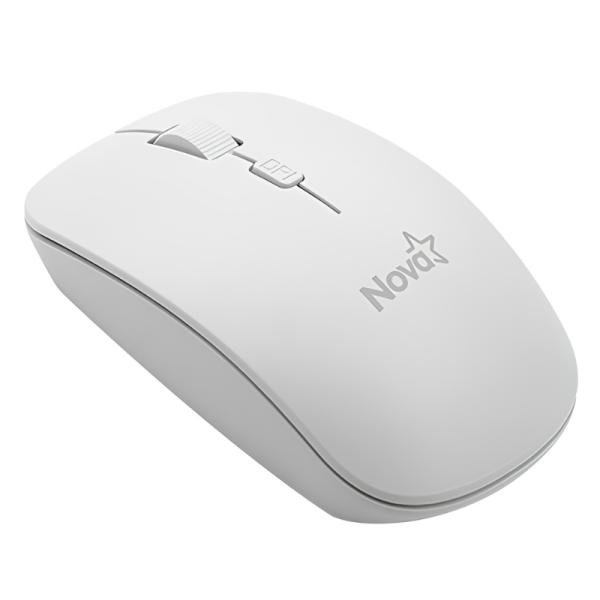 MOUSE NOVA MAH13400003C INALAMBRICO 800/1200/1600 DPI BLANCO
